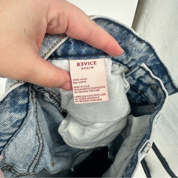 Revice Denim Iconic Printed Ripped Boyfriend Jeans Size 24 90s Straight - Picture 7 of 7